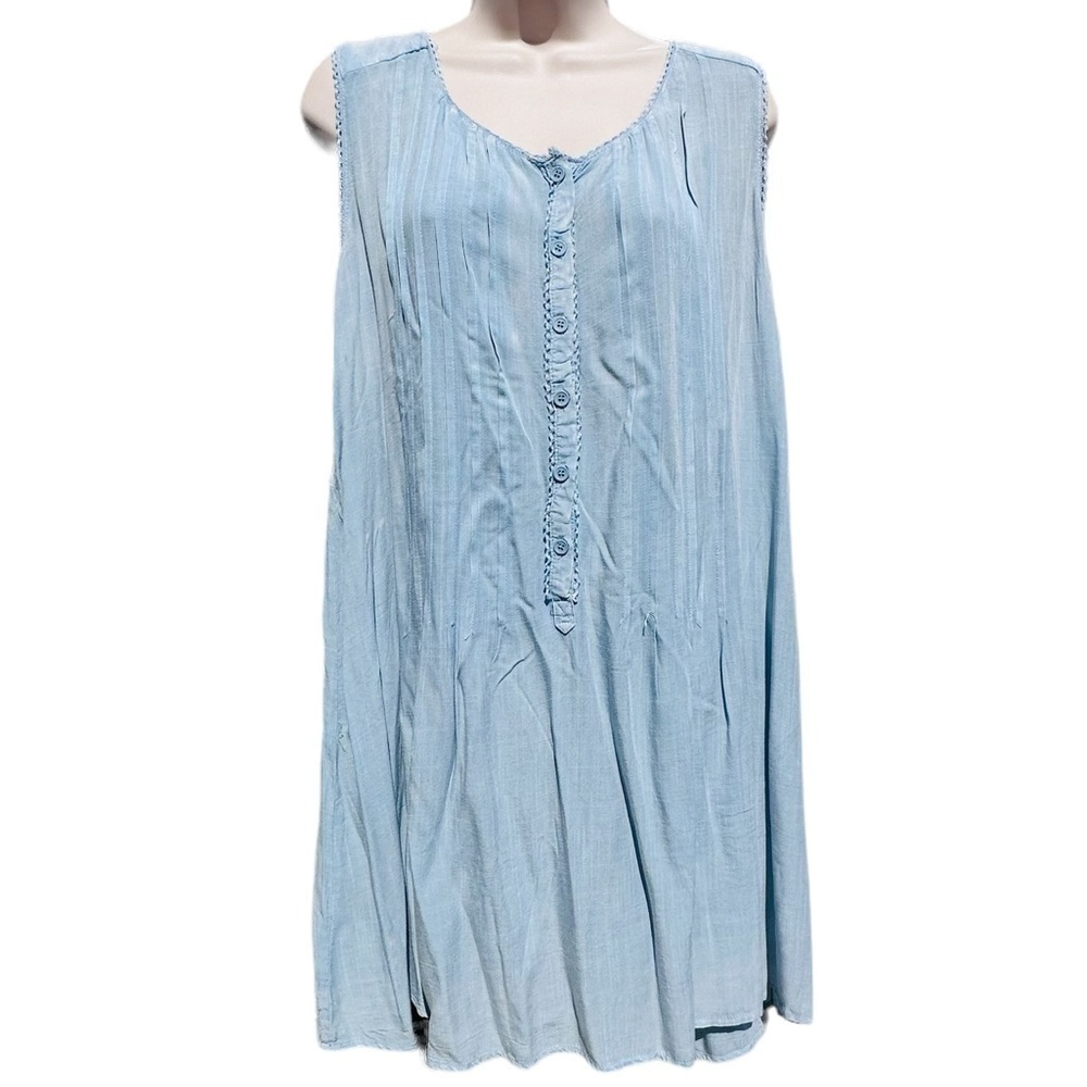 KORI AMERICA Nwt Babydoll Dress Light Blue